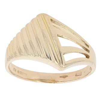 9ct Yellow Gold Patterned Fancy Ring