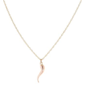 9ct Yellow Gold Fancy Horn Of Plenty Pendant and Chain 20"