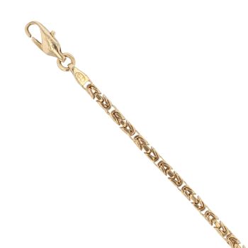 14ct Yellow Gold Byzantine Bracelet 8.5"