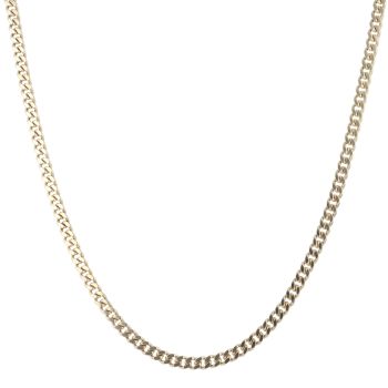 9ct Yellow Gold Curb Chain 18"
