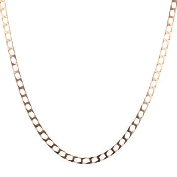 9ct Yellow Gold Curb Chain 22"