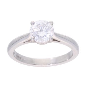 Platinum 1.00ct Diamond Solitaire Ring