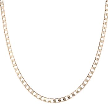 9ct Yellow Gold Curb Chain 18"