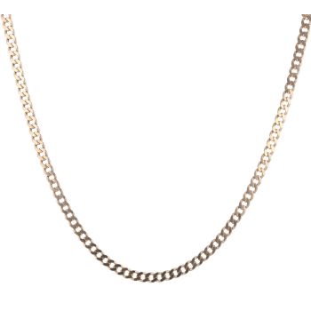 9ct Yellow Gold Curb Chain 22"