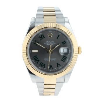 Rolex Datejust 'Wimbledon' Pre Owned Watch Ref 116333