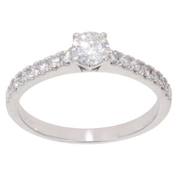 18ct White Gold 0.50ct Diamond Solitaire Ring