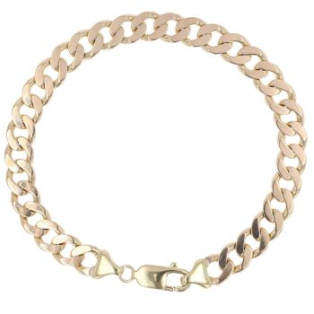 9ct Yellow Gold Curb Bracelet 8.5"