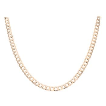 9ct Yellow Gold Curb Chain 18"