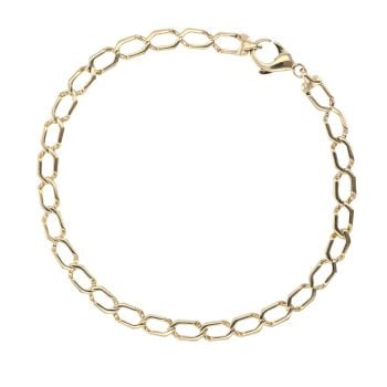 9ct Yellow Gold Curb Bracelet 8"