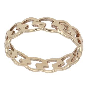 9ct Yellow Gold Chain Link Fancy Ring