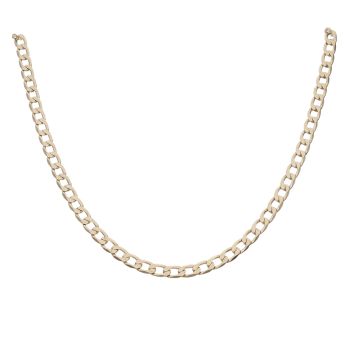 9ct Yellow Gold Curb Chain 18"