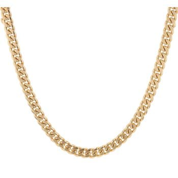 Unique & Co Stainless Steel and Yellow Gold IP Plating Curb Chain