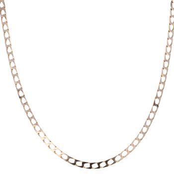 9ct Yellow Gold Curb Chain 18"