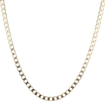 9ct Yellow Gold Curb Chain 18"