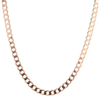 9ct Yellow Gold Curb Chain 22"