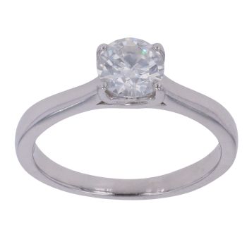 Platinum 1.00ct Brilliant Cut Diamond Solitaire Ring