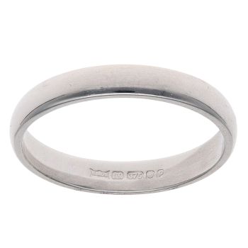 9ct White Gold Wedding Band 2.8mm
