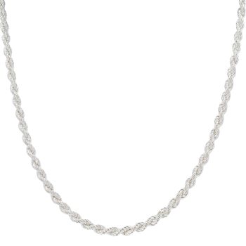 Silver Rope Chain 18"