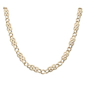 9ct Yellow Gold Celtic Fancy Chain 24"