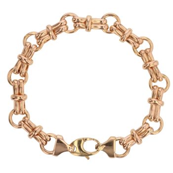 9ct Yellow Gold Fancy Bracelet 8"