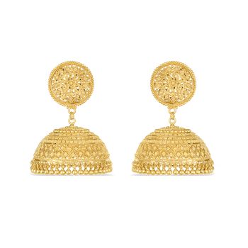 22ct Yellow Gold Earrings in Filligree with Droppers