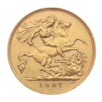1907 Edward VII Half Sovereign Coin