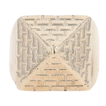 9ct Yellow Gold Pyramid Signet Ring