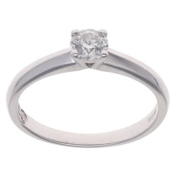 18ct White Gold 0.35ct Brilliant Cut Diamond Solitaire Ring