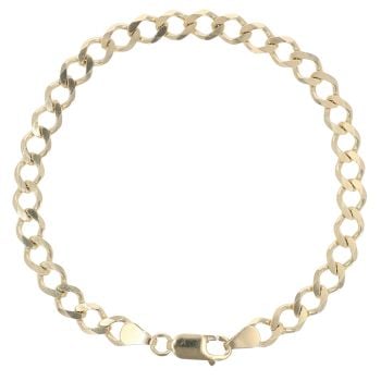 9ct Yellow Gold Curb Bracelet 8.5"