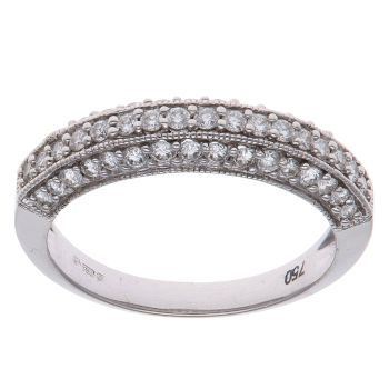 18ct White Gold 0.50ct Brilliant Cut Diamond Fancy Ring