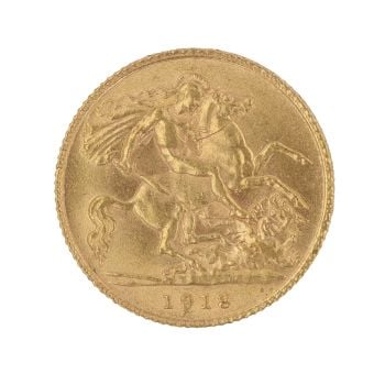 1913 George V Half Sovereign Coin