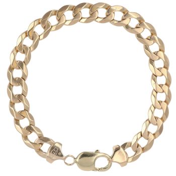9ct Yellow Gold Curb Bracelet 8.5"
