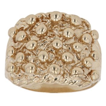 9ct Yellow Gold Five Row Keeper Ring