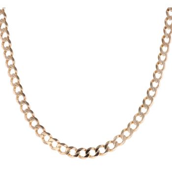 9ct Yellow Gold Curb Chain 18"