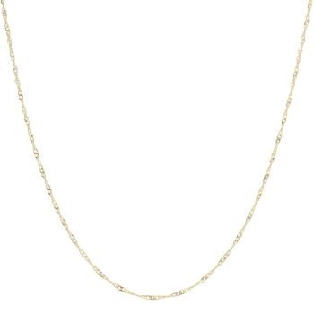9ct Yellow Gold Twist Curb Chain 20"