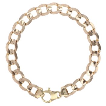 9ct Yellow Gold Curb Bracelet 8.5"