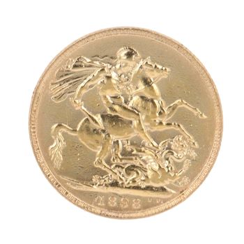 1898 Victoria Full Sovereign Coin