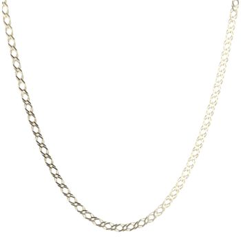 9ct Yellow Gold Double Curb Chain 18"
