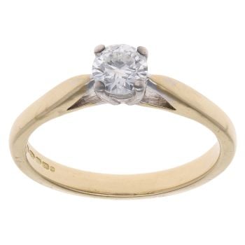 18ct Yellow Gold 0.40ct Diamond Solitaire Ring