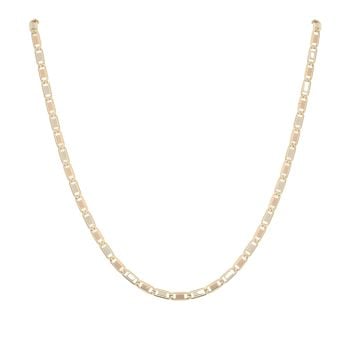 18ct Yellow White And Rose Gold Fancy Chain 24"