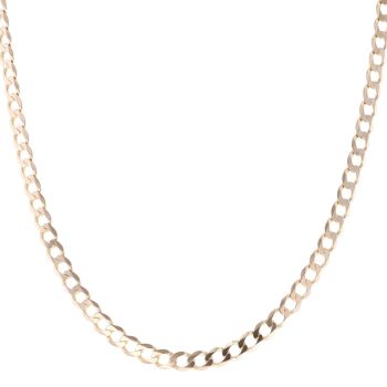 9ct Yellow Gold Curb Chain 22"