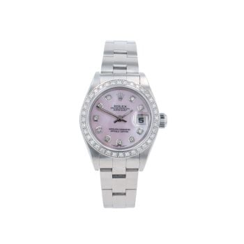 Rolex Custom Oyster Perpetual Date Pre Owned Watch Ref 79160