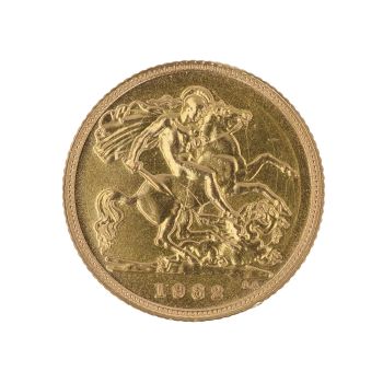 1982 Elizabeth II Half Sovereign Coin