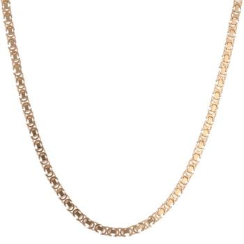 9ct Yellow Gold Flat Byzantine Chain 20"
