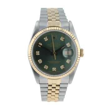 Rolex Custom Datejust Pre Owned Watch Ref 16233