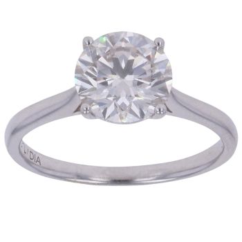 18ct White Gold 2.00ct Brilliant Cut Lab Grown Diamond Solitaire Ring