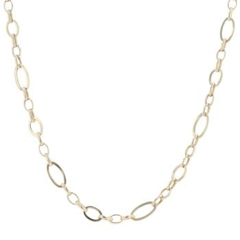 14ct Yellow Gold Fancy Belcher Chain 18"