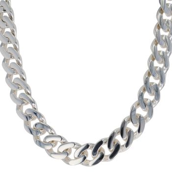 Silver Curb Chain 26"