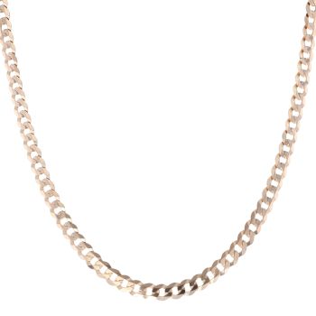 9ct Yellow Gold Curb Chain 18"