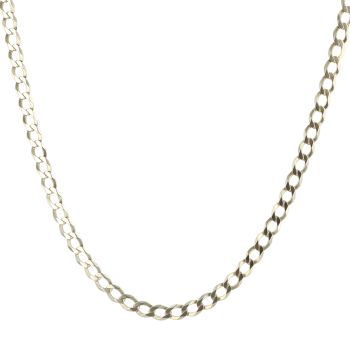 9ct Yellow Gold Curb Chain 18"